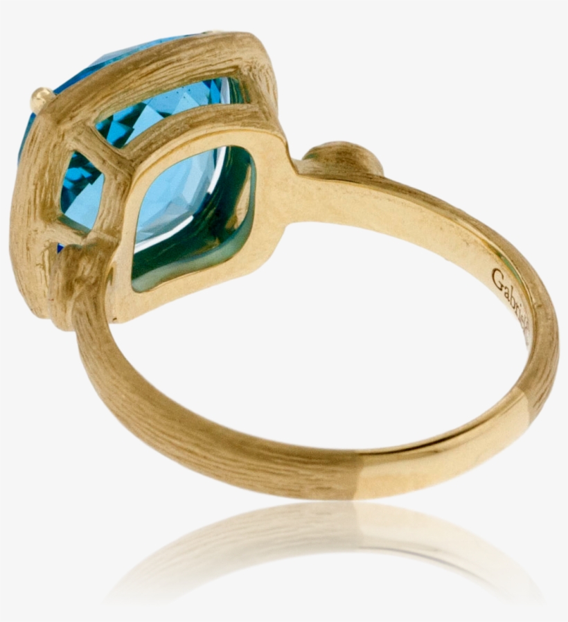 Blue Topaz Textured Style Ring, transparent png download