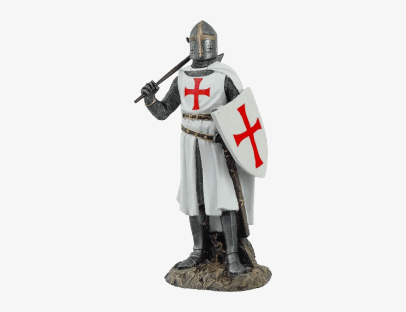 Crusader Knight With Axe And Shield Statue, transparent png download