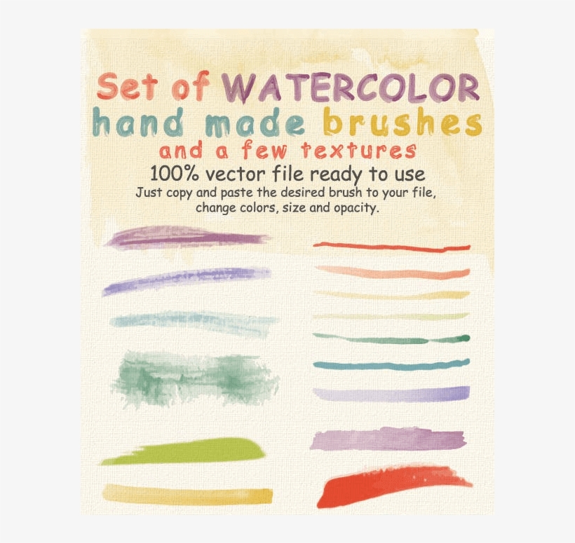 Watercolor Brushes And Textures, transparent png download