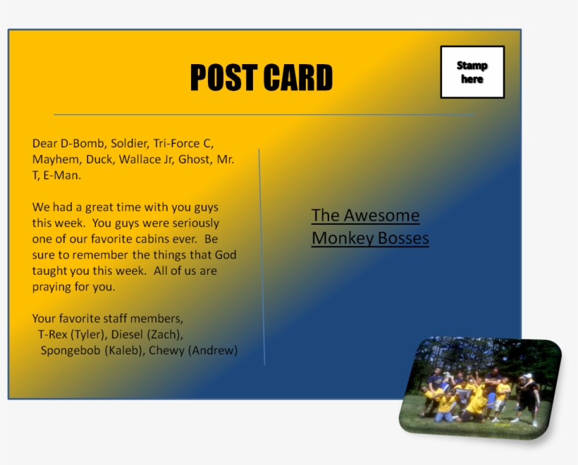 Adventure Camp Pics And Postcards, transparent png download