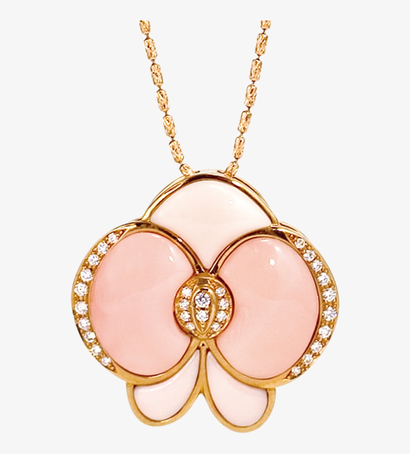 Pink Orchid Pendant, transparent png download