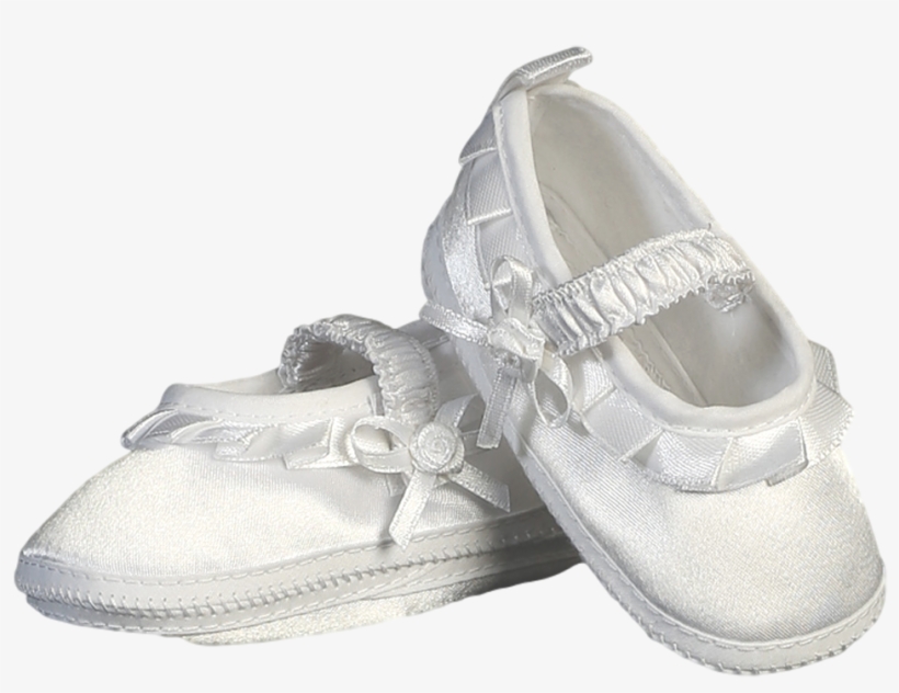 Ballet Slipper Booties White Satin Dress Shoes, transparent png download