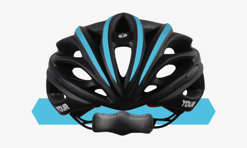Your Helmets Team Black 01 Front Peacock Blue, transparent png download