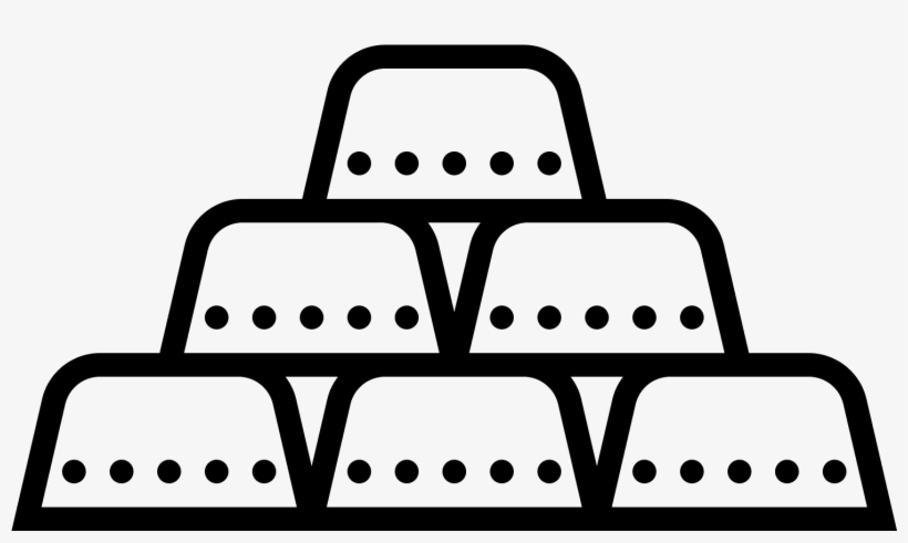 Gold Bars Icon, transparent png download
