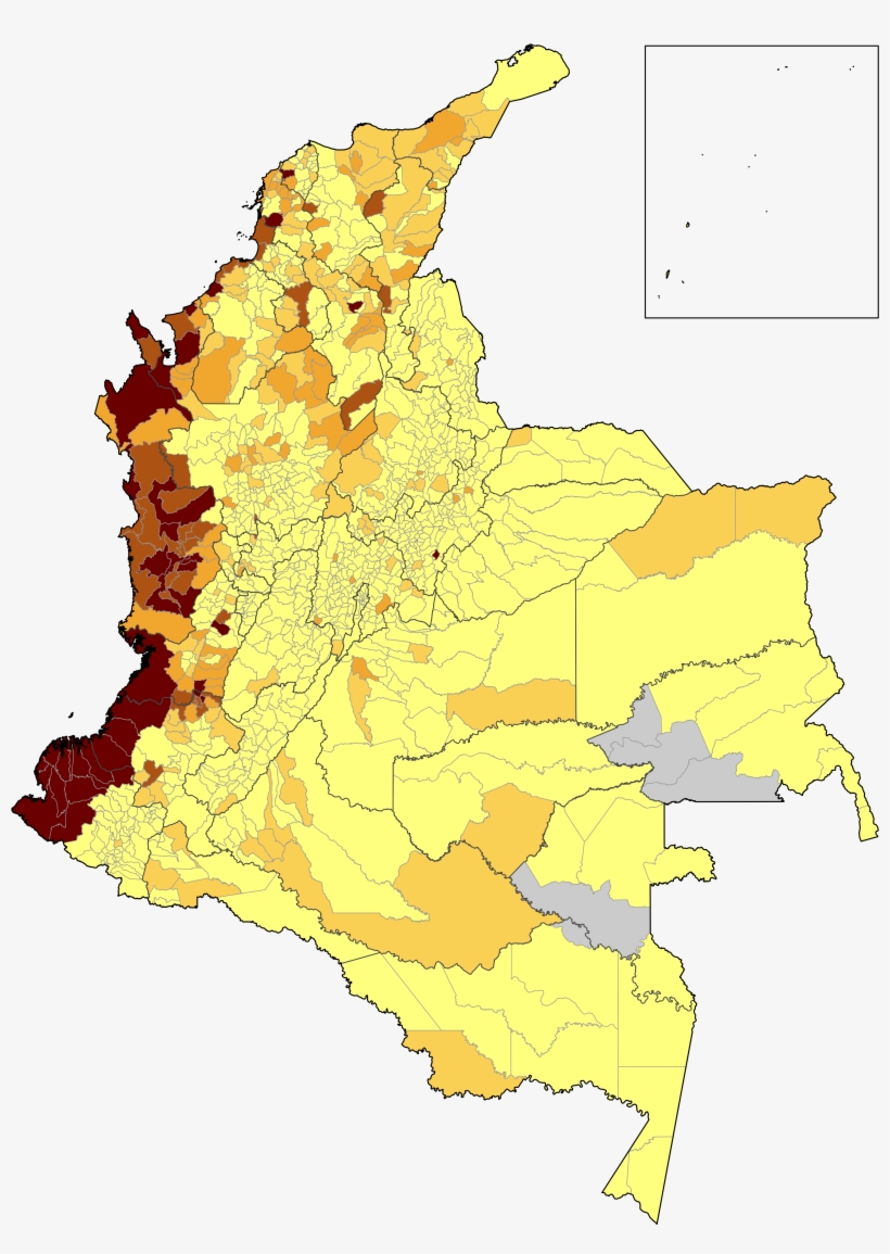 Mapa De Colombia, transparent png download