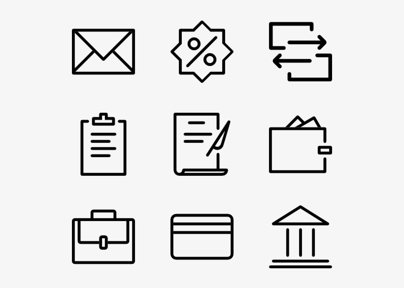 Banking Icons, transparent png download