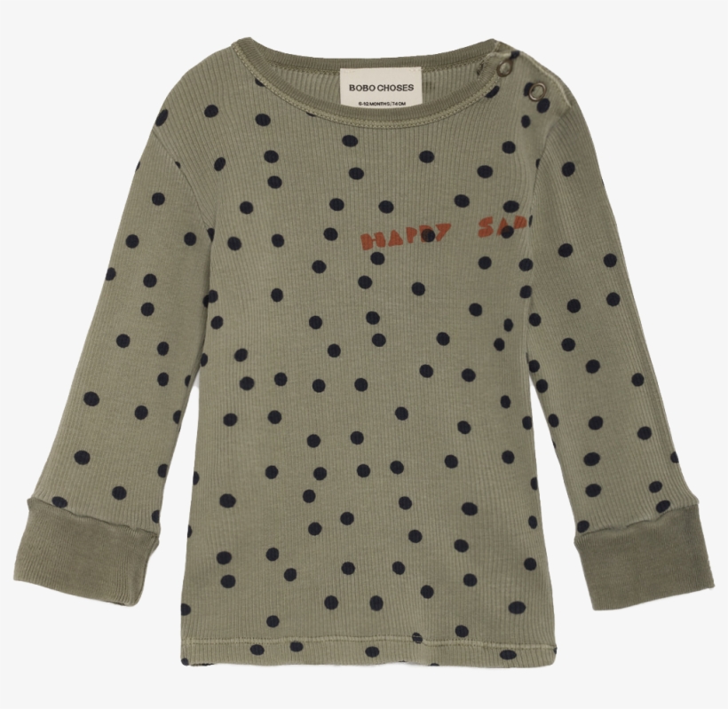 Bobo Choses Baby T-shirt Rib Green Confetti, transparent png download