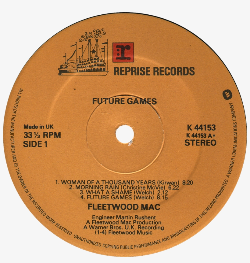 Reprise K44153 Fleetwood Mac Label, transparent png download