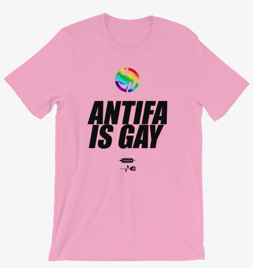 Antifa Is Gay Tee, transparent png download