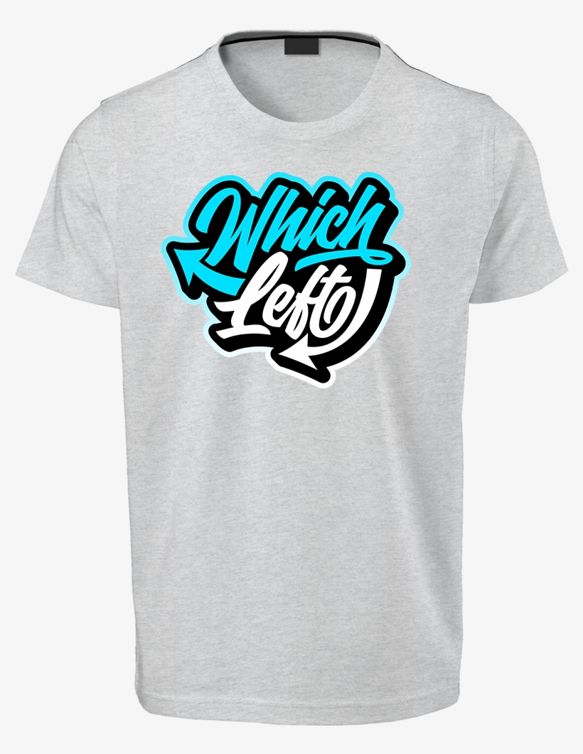 Which Left Cursive Blue Logo T-shirt, transparent png download