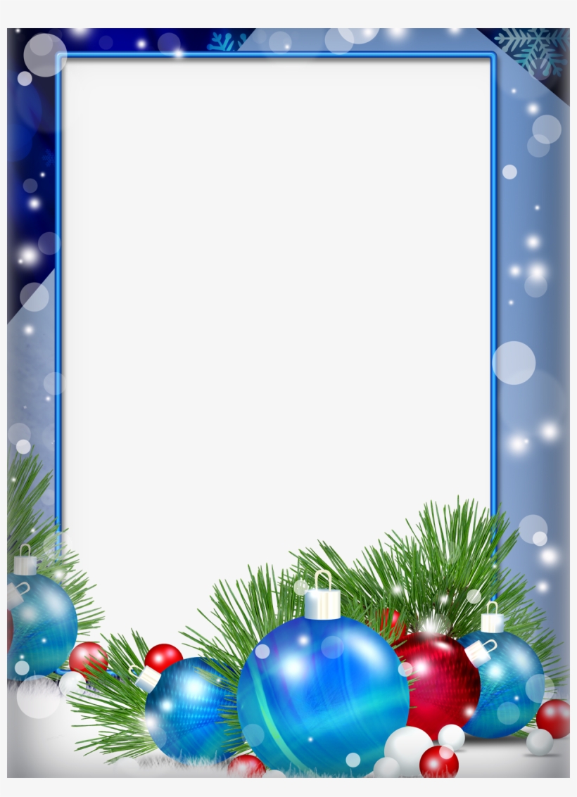Photo Frame Новогодние Игрушки Photo Frame Для Фотошопа,, transparent png download