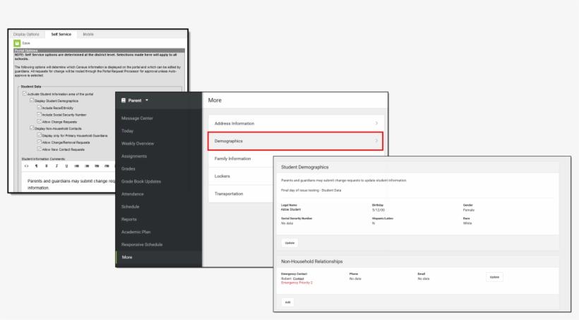 Student Data Self Service Options, transparent png download