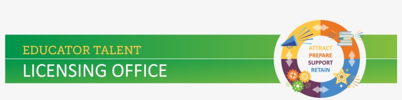 Licensing Office Header With Circular Icon With Attract, transparent png download