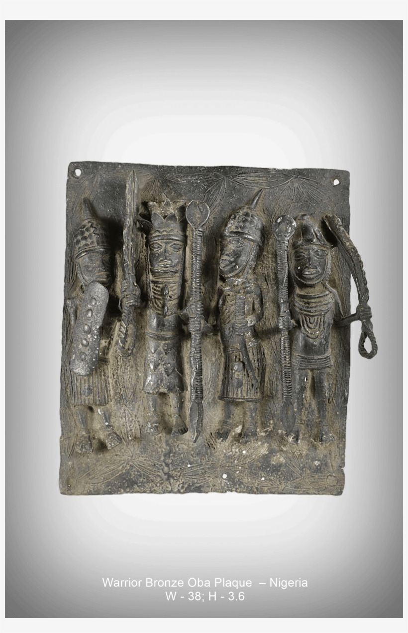 Warrior Bronze Oba Plaque Nigeria, transparent png download