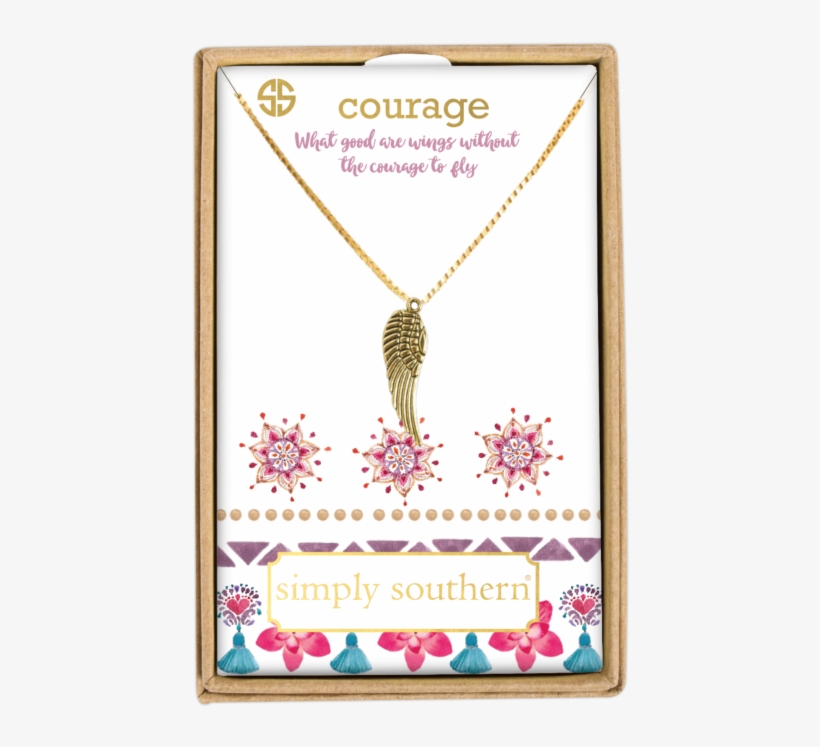 Simply Southern - Necklace - Courage, transparent png download