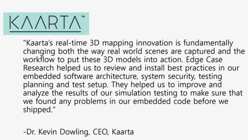 Kaarta Testimonial, transparent png download