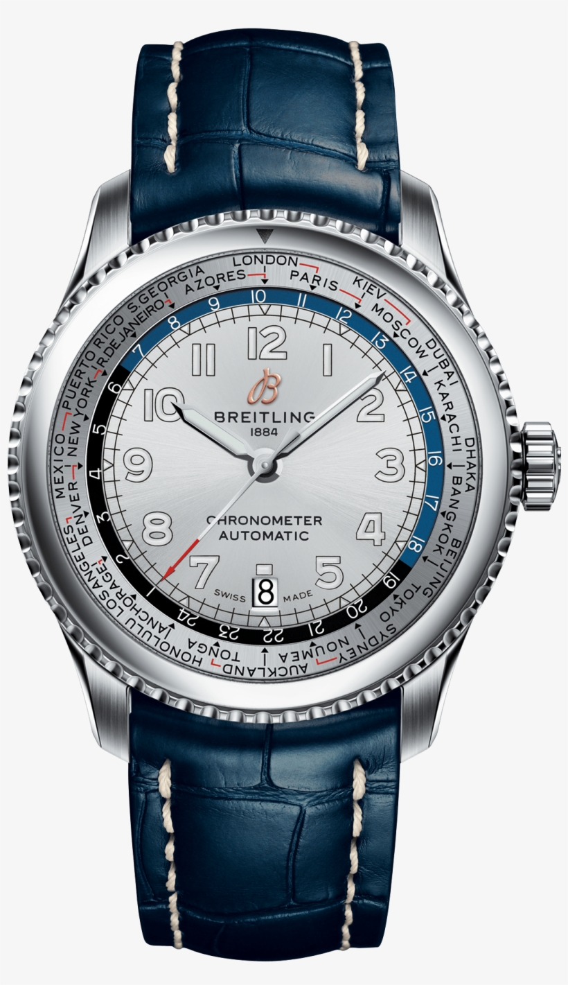 Breitling Watch Navitimer 8 B35 Unitime 43 Blue Croco, transparent png download