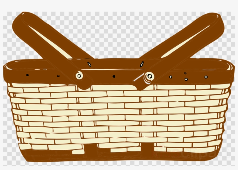 Basket Coloring Pages Clipart Picnic Baskets Coloring, transparent png download