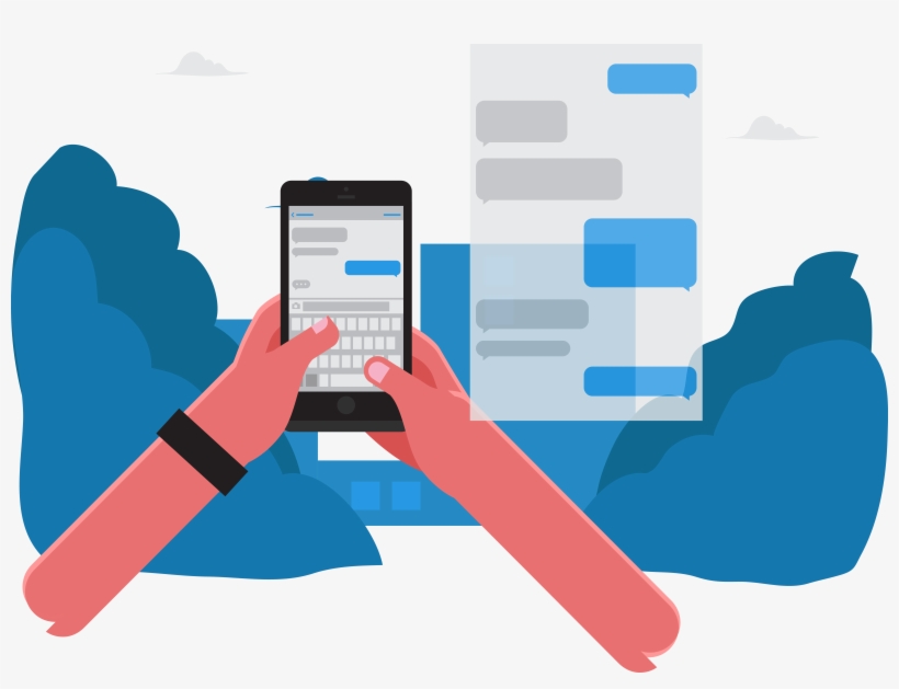One Way Sms Vs Two Way Sms Blogpost, transparent png download