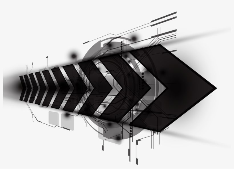 Clip Black And White Download Tech Vector Banner - Banner Vector Tecnologia Png, transparent png download