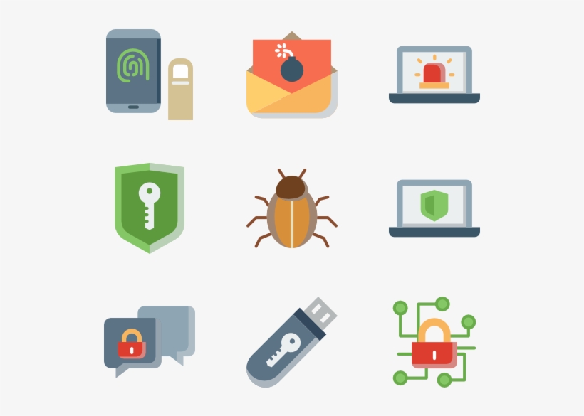 Computer Security Collection - Internet Security Vector Png, transparent png download