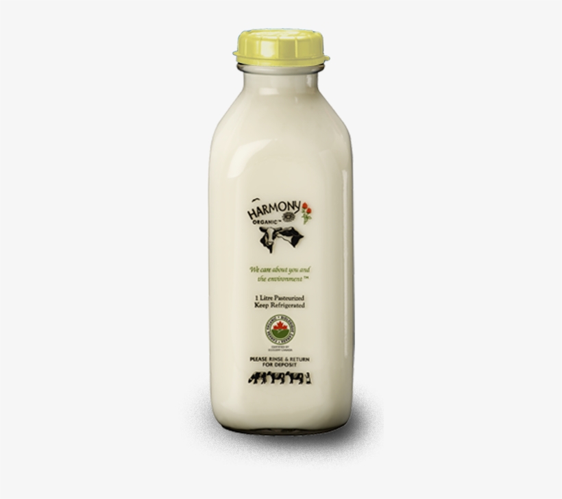 Organic 10% Half &amp - Organic Milk In Glass Bottle Whole Foods, transparent png download