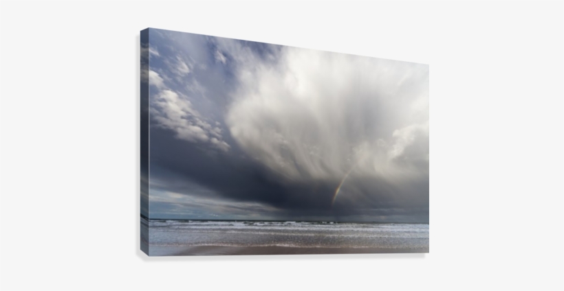 A Rainbow In The Dark Clouds Over The Ocean - Posterazzi A Rainbow In The Dark Clouds Over The Ocean, transparent png download
