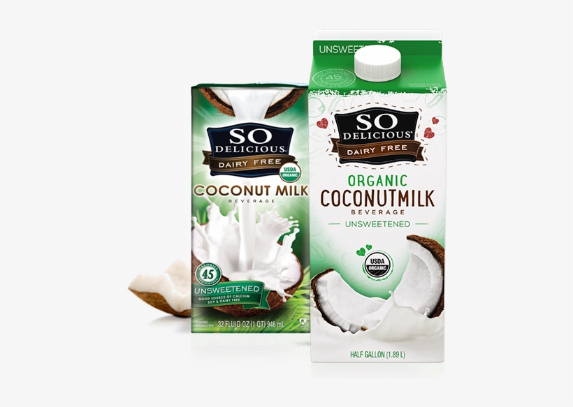 This Delicious Beverage Goes Great On Cereal, In Coffee, - So Delicious Unsweetened Coconut Milk, transparent png download