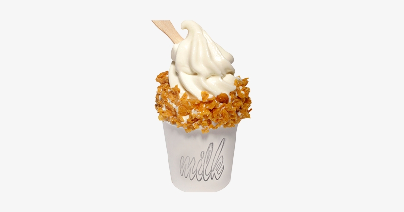 Cereal Milk Soft Serve - Ice Cream Milk Png, transparent png download