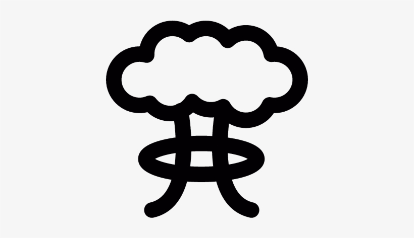 Nuclear Bomb Vector - Bomba Nuclear Svg, transparent png download