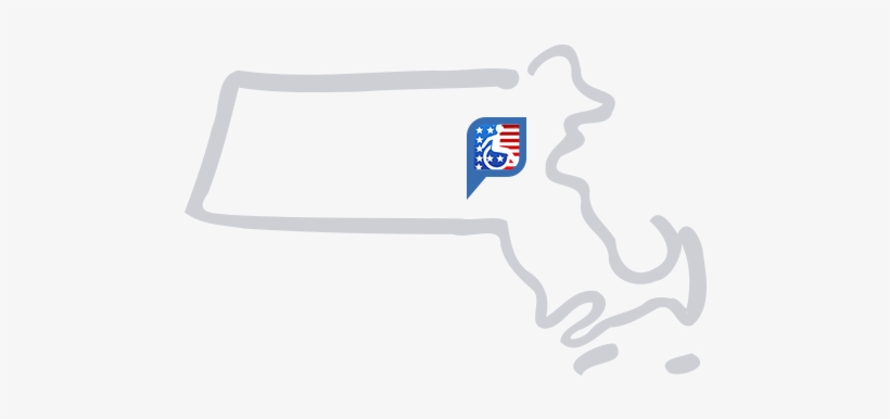 Wheelchair Van Sales, Service & Rentals - Ma State Outline, transparent png download