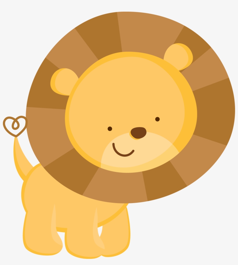 Tigres Clipart Baby Shower - Animalitos De La Selva Dibujo, transparent png download