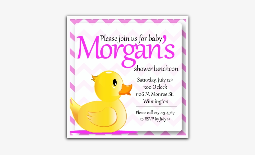Ducky Baby Shower - Rubber Ducky, transparent png download