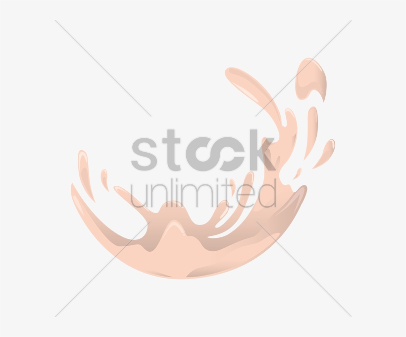 Milk Splash V矢量图形 - 3 Easy Steps, transparent png download