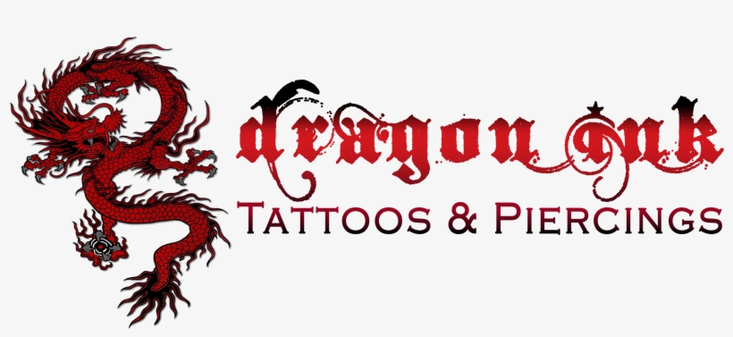Dragon Ink Tattoos & Piercings Inc - Supperb Temporary Tattoos - Black & White Dragon, transparent png download