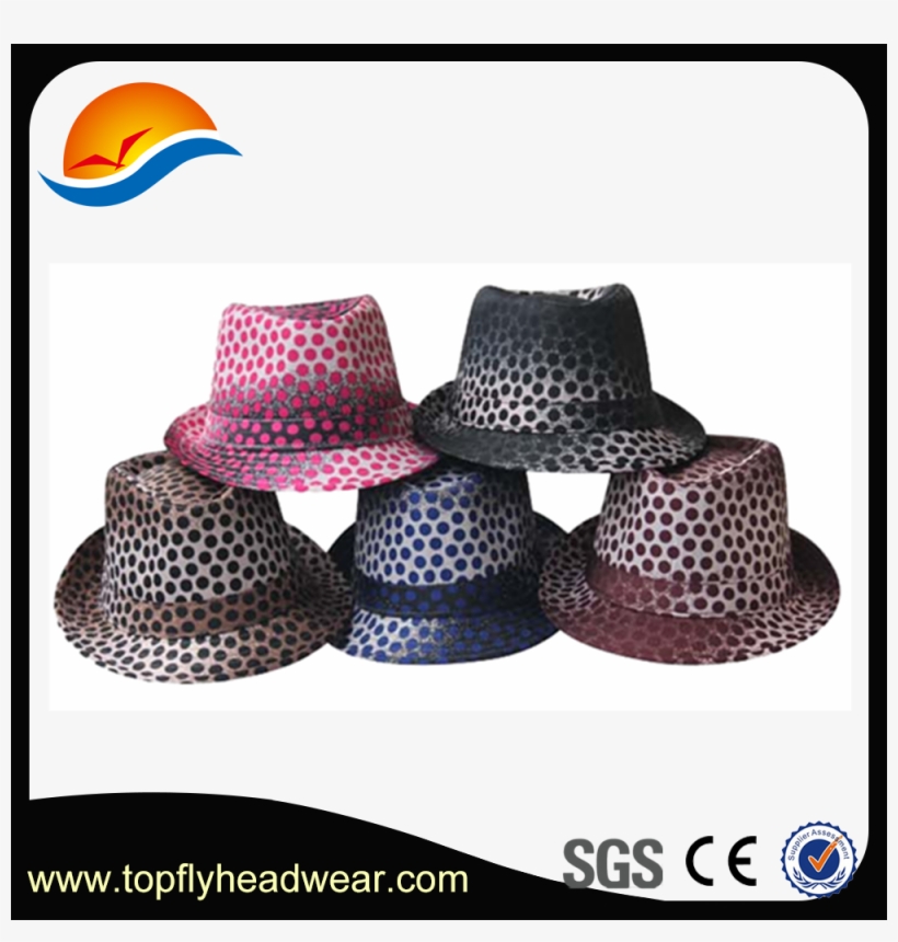 100% Cotton Heat Transfer Printed Fedora Hat Wave Point - Sgs, transparent png download