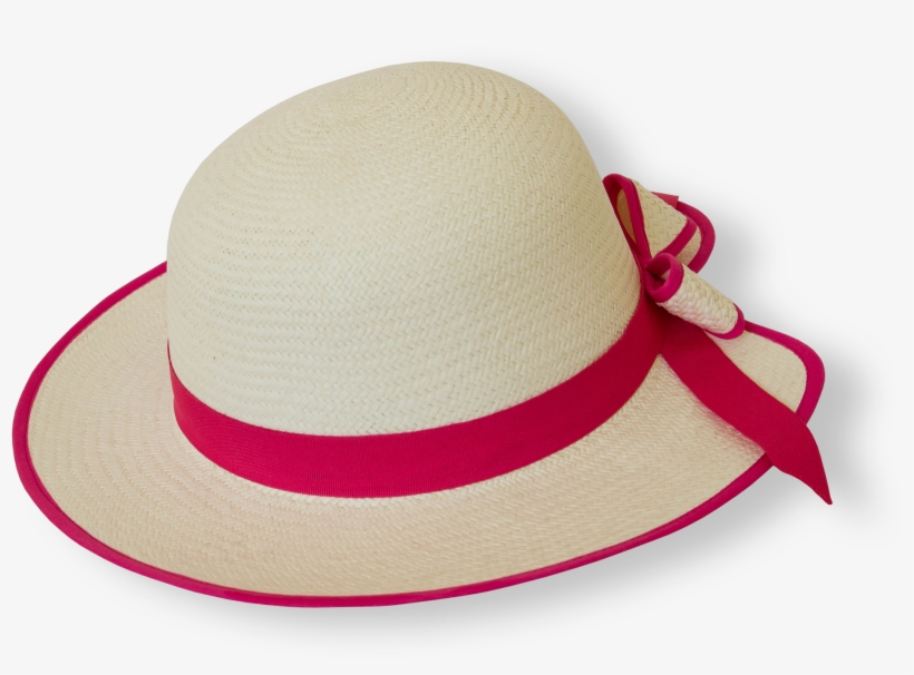 Borges&scott Panamahats Girls Fedora Pinkband - Panama Hat, transparent png download