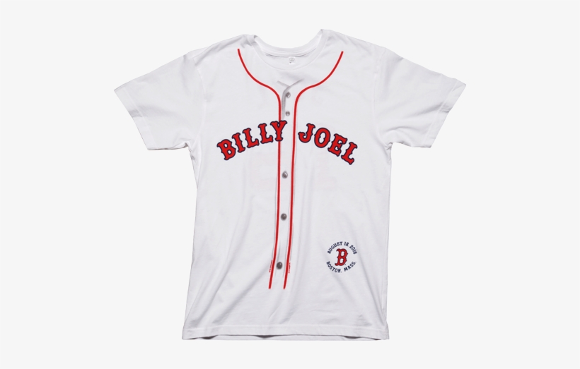 White Red Sox Jersey Style Tee - T Shirts Major League, transparent png download