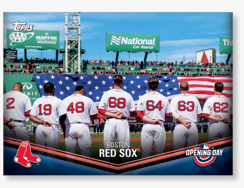Boston Red Sox 2018 Topps Opening Day Baseball Opening - Posters Boston Red Sox 2018, transparent png download