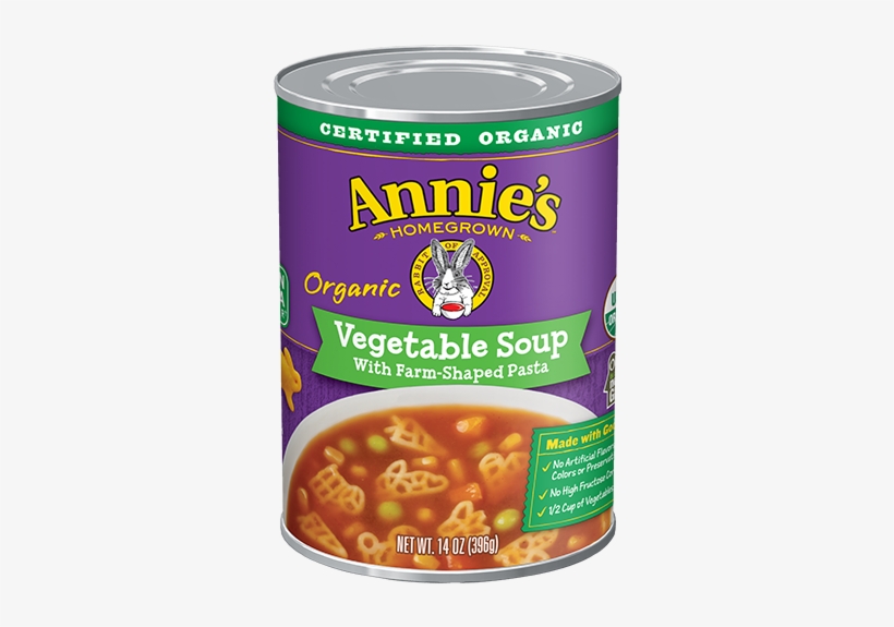 Organic Vegetable Soup With Farm-shaped Pasta - Annie's Homegrown Organic All Stars Pasta, Tomato, transparent png download
