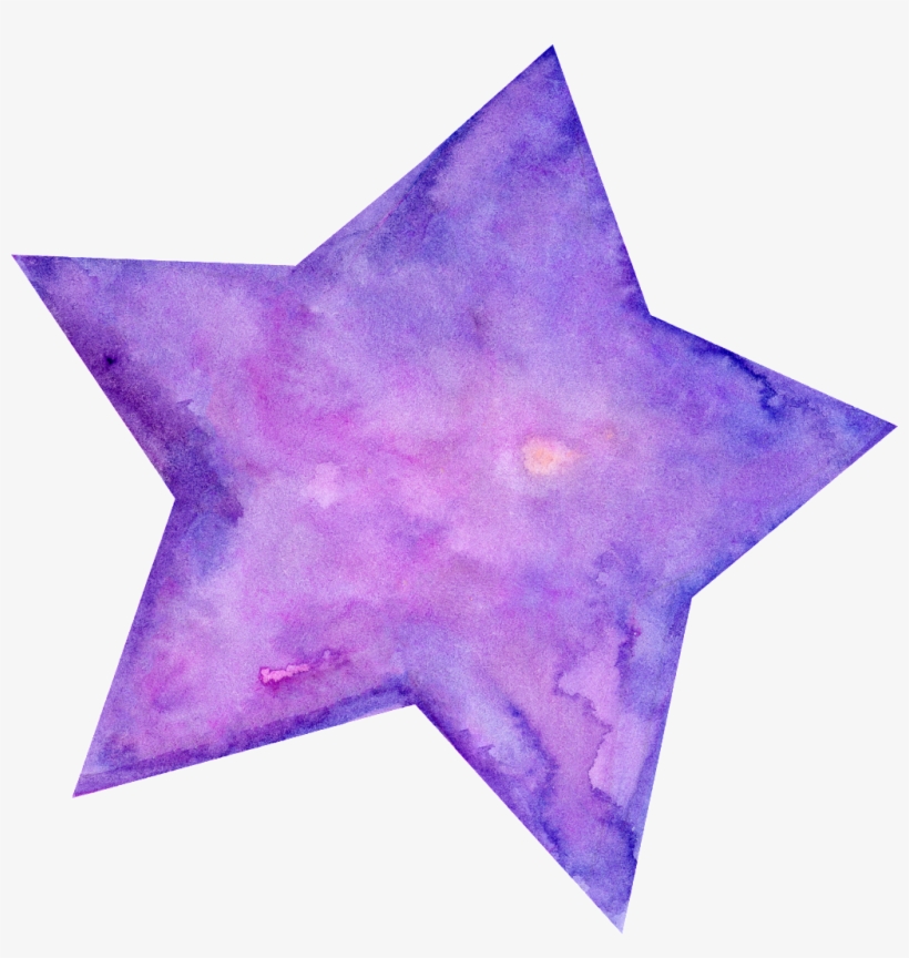 Hand Painted Cartoon Five Pointed Star Png Transparent - Oil Painting, transparent png download