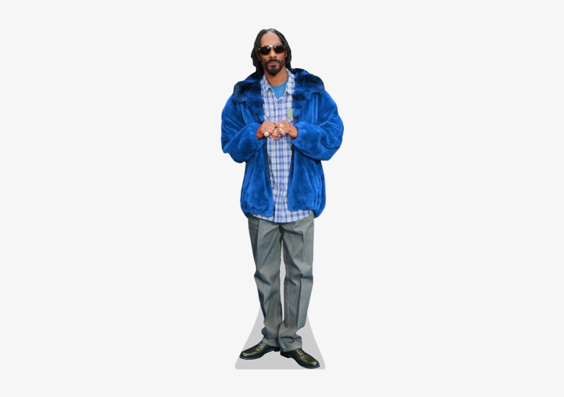 Snoop Dogg Blue Coat Cardboard Cutout - Snoop Dogg Cutout, transparent png download