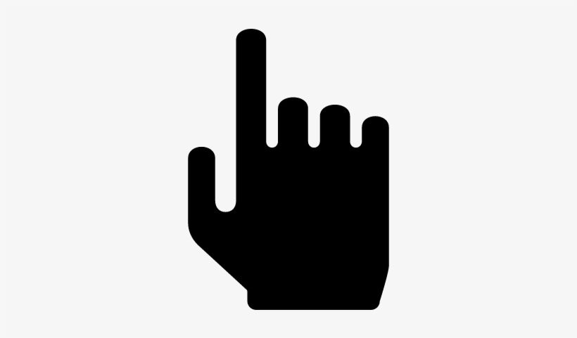 Forefinger Of Filled Hand Pointing Up Like An Arrow - Mano Flecha, transparent png download