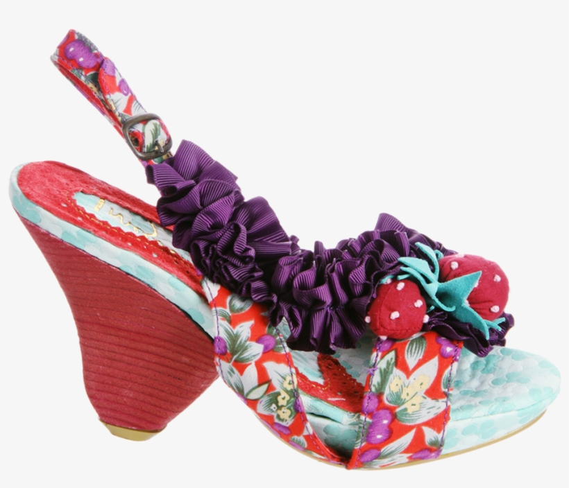 Rasberry Ripples In Grey Purple Heeled Sandals, transparent png download