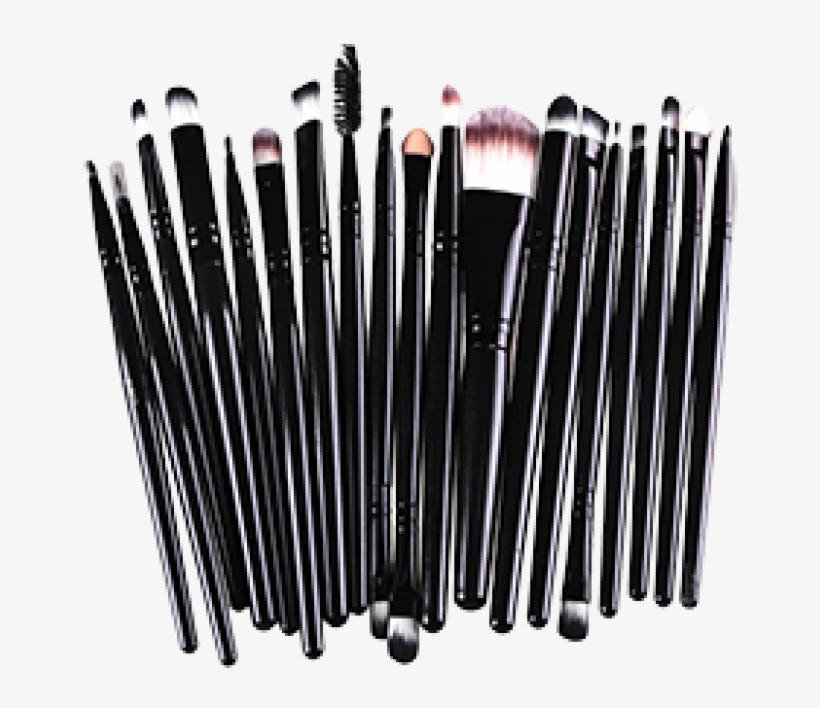 20 Pcs Professional Makeup Brush Set - 20pcs Eye Makeup Brushes Set, transparent png download