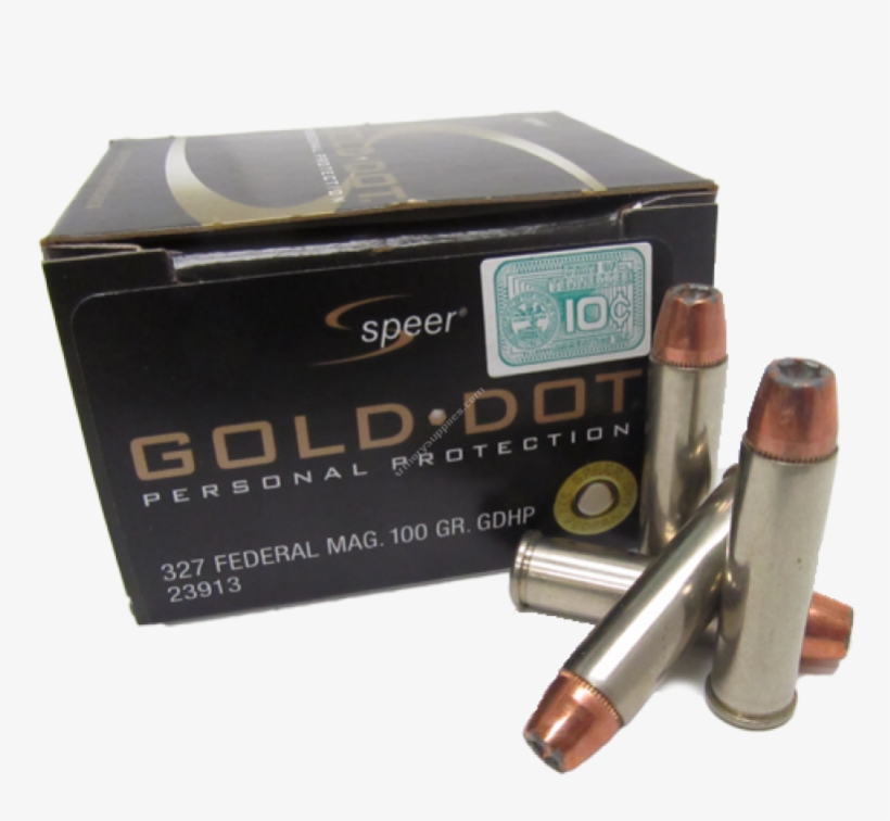 Speer Gold Dot 327 Federal Magnum 100gr Gdhp Ammunition - Bullet, transparent png download