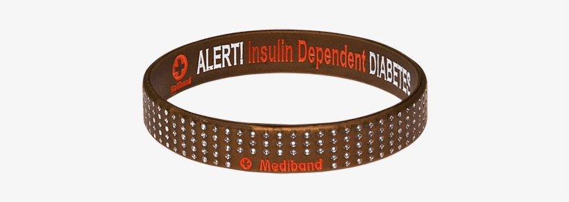 Insulin Depenent Gold Dot Reversible Medical Id Bracelet - Medical Identification Tag, transparent png download