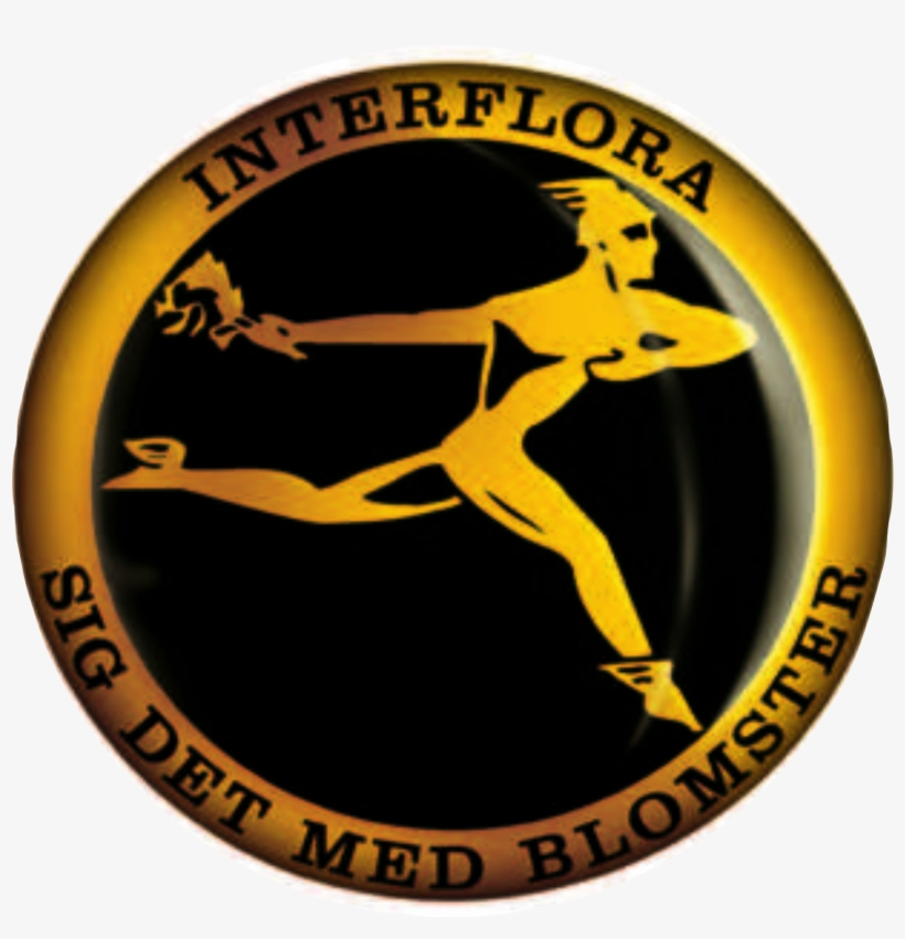 File - Interflora Logo - Svg - Logo With Running Man, transparent png download