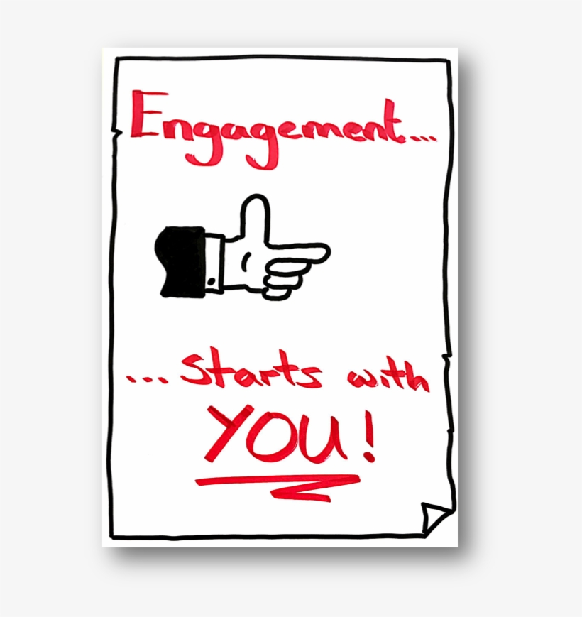 Engagement Starts With You - Poster, transparent png download
