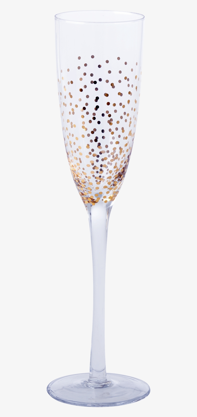 Gold Dot Champagne Glas - Rice Glasse & Carafe - Gldot-champ - Yellow / Golden, transparent png download